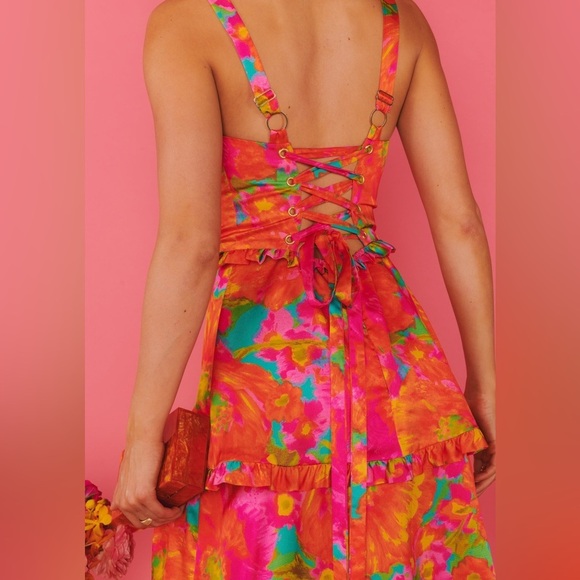 SHOW ME YOUR MUMU Lady Corset Dress In Miss Malibu - Picture 5 of 13